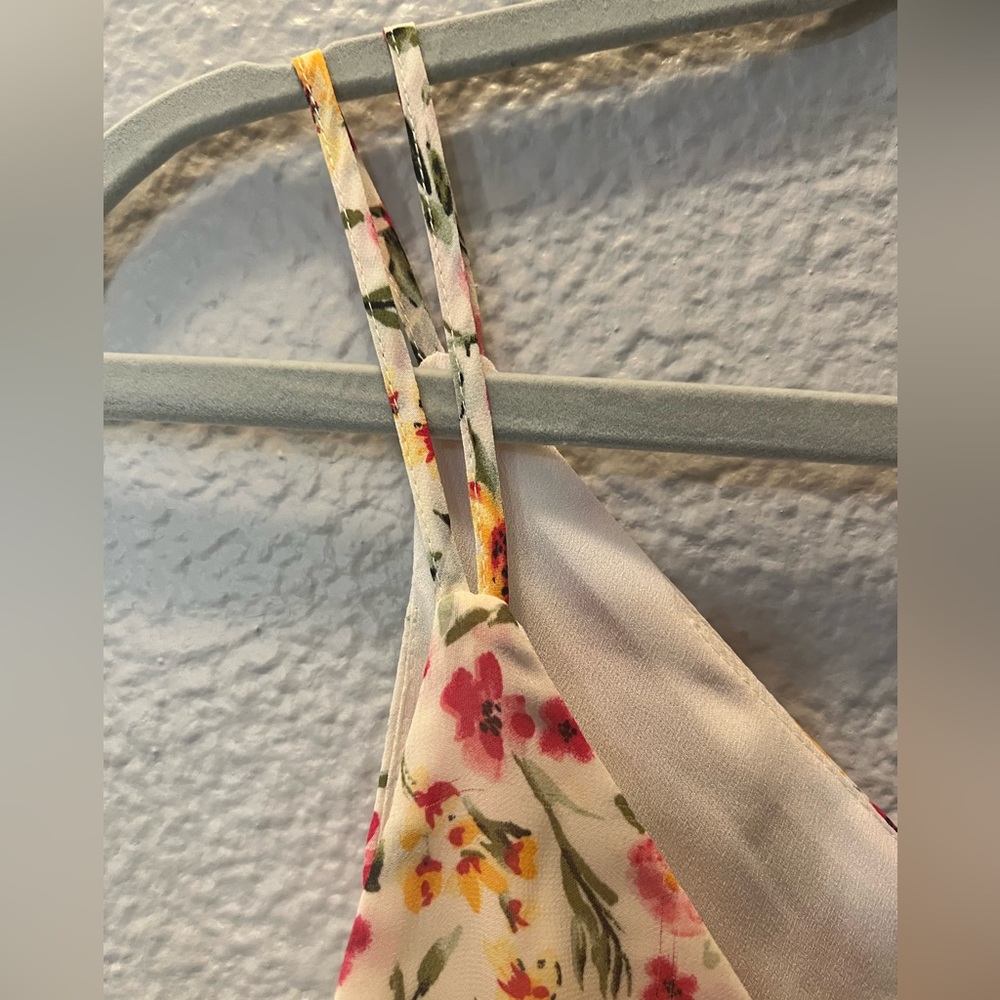 Romeo & Juliet Couture Floral Handkerchief Hem Slip Dress - Picture 11 of 14